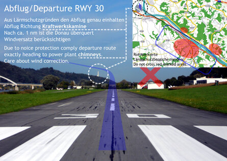 Departure runway 30