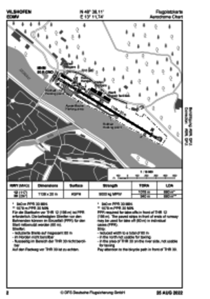 Flugplatzkarte Vilshofen